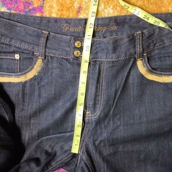 G-Unit Y2K Embroidered High Rise Flare Bottom Vintage Denim Jeans - Picture 12 of 15